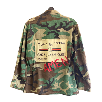 Chaqueta Camo Verde | Todo es posible Marcos 9:23