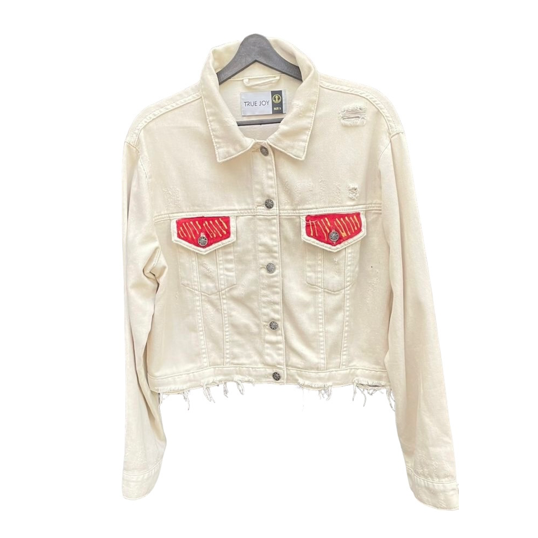 Chaqueta Beige Denim | Love Multilingüe
