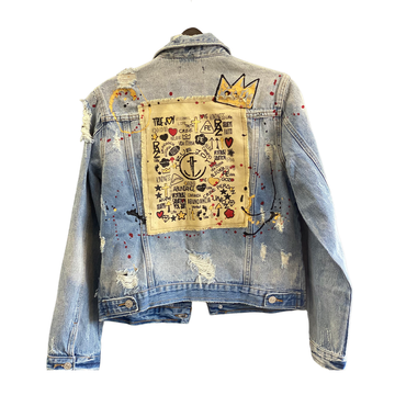 Chaqueta Denim Claro | Fe, Gozo y Abundancia