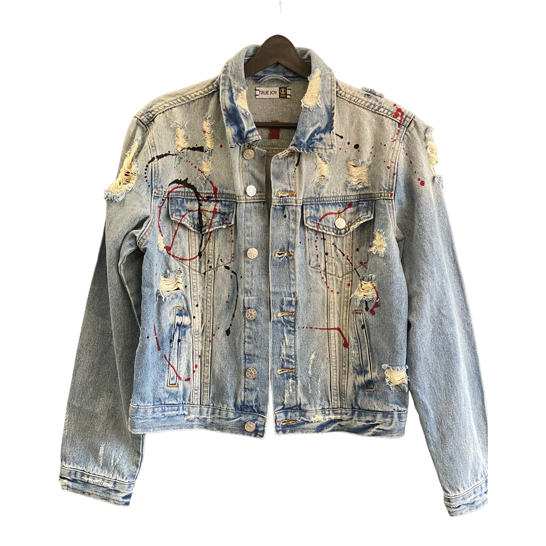 Chaqueta Denim Claro | Fe, Gozo y Abundancia