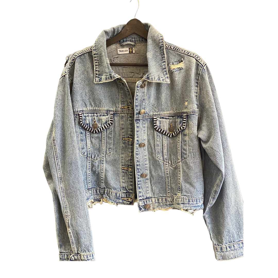 Chaqueta Denim Azul | Pray More