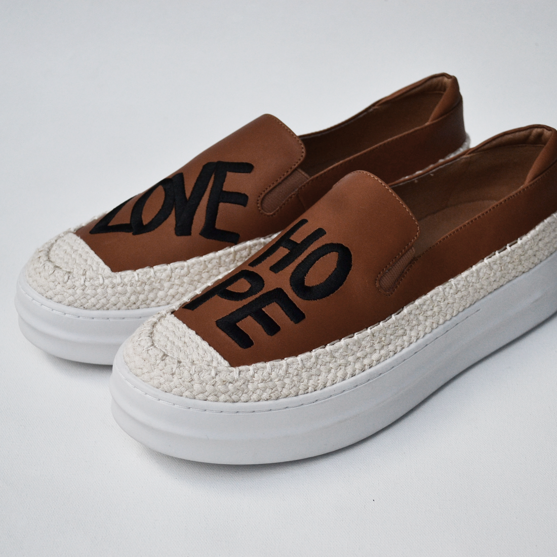 3x7 Slip-On Camel | Love & Hope