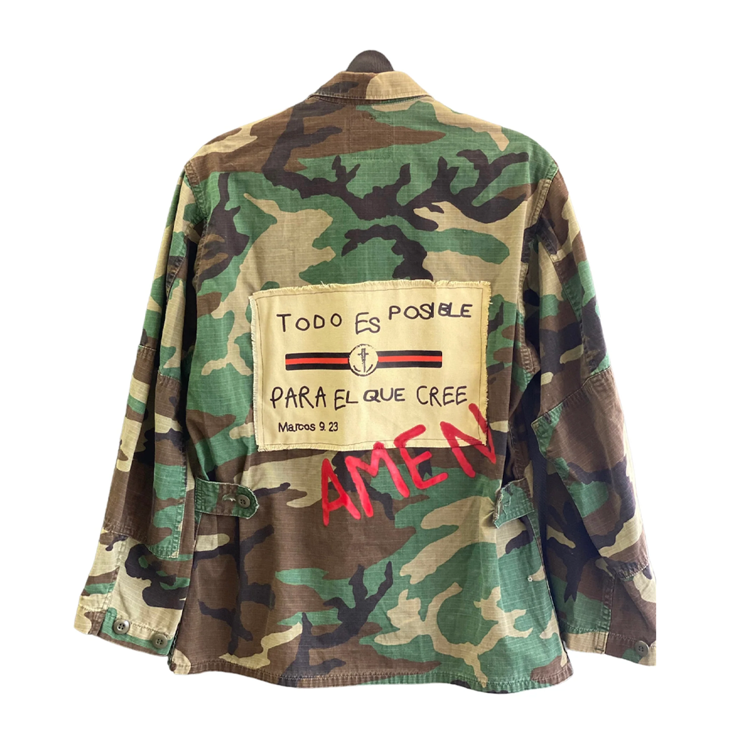 True Joy Woman Army Jacket MARK 9:23