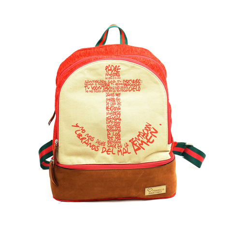 Fm Backpack LORD PRAYER RED