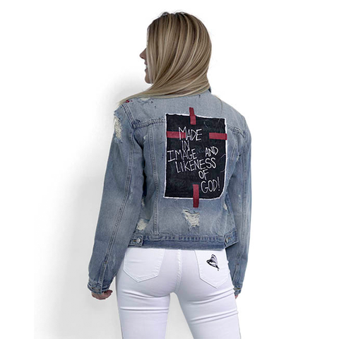 True Joy Woman Jeans Jacket MADE IN IMAGE
