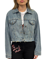 True Joy Woman Jeans Jacket 10 COMMD