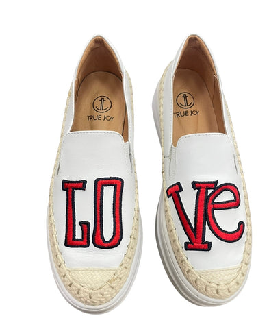 3x7 True Joy Woman EMBRO Shoes White LOVE