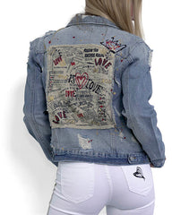 Painted Patch Jacket Women